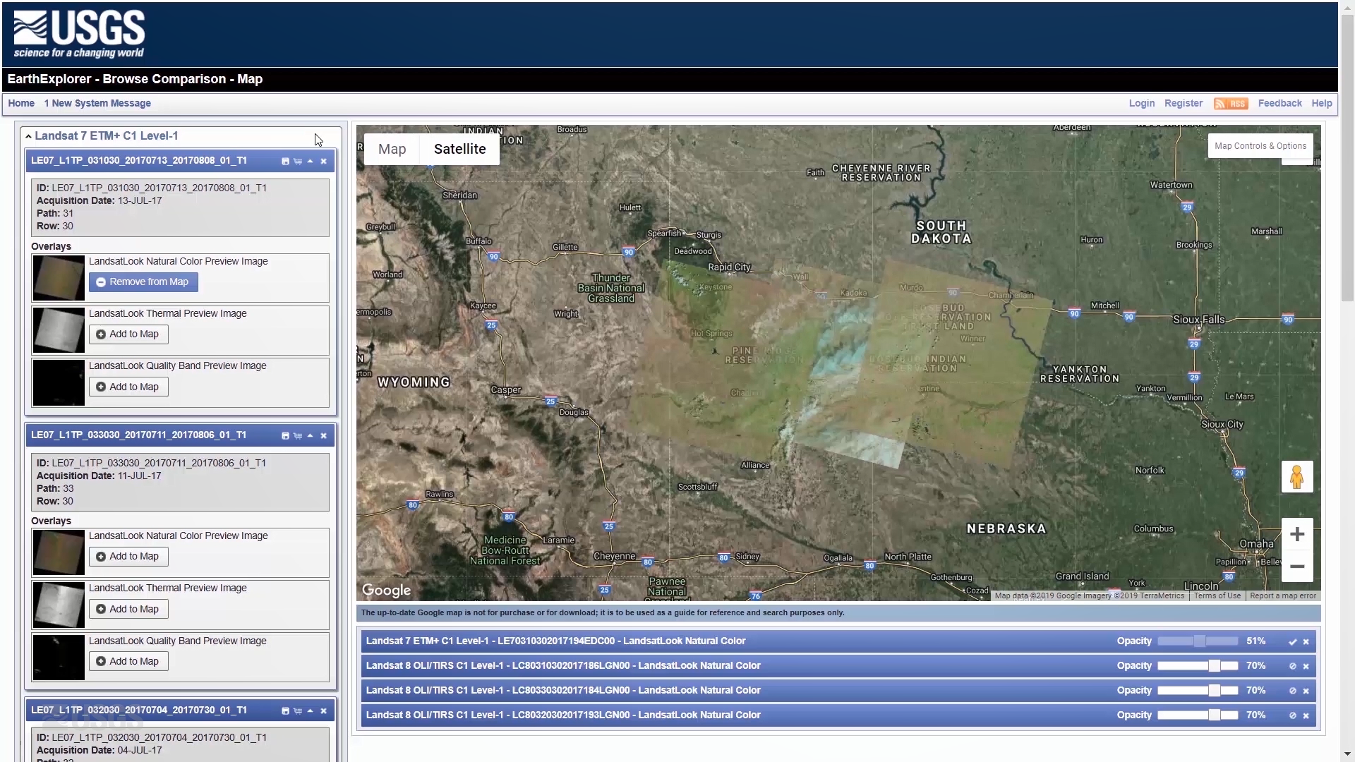 usgs earth explorer